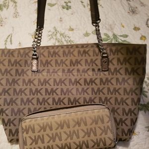 Michael Kors purse with wallet